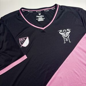 Inter Miami CF Fanatics Shirt MLS Men's XL Performance Black Pink Soccer Futbol